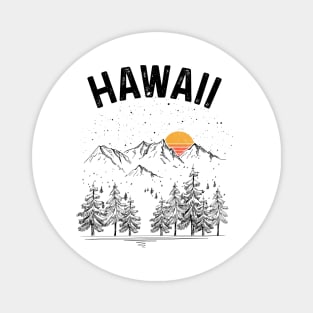 Hawaii State Vintage Retro Magnet